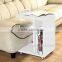 MDF Side Table With Wheels