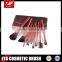 Cosmetic/Makeup Brush Set With Various Handle Colors, Made of Nylon And Goat Hair