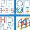 Silicone interlocking intelligence building block for child
