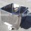 stainless steel 200L square Market meat trolley