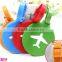 2016 Custom Gift Airplane Soft PVC Plastic Luggage Tags