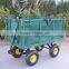 Heavy Duty four wheel Garden Trolley / utility Mesh Cart