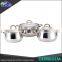 Good Quality Stainless Steel 8pcs cookware sets kitchen with glass lid
