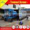 Mobile trommel gold washing machine plant