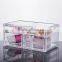 High Quality PS Transparent Large Size Cosmetic Box /Dressing Case with Various Usage