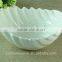 Bulk Stock white Fruit Bowl Cheap Ceramic leaf shape Bowl ceramic porcelain for kitchen or home decoration