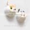 3D Plush cat animal fridge magnet ,resin half cat fridge magnet