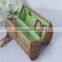 2016 new product Pure handmade wholesale wicker willow wine basket for picnic