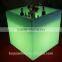 Plastic LED 16 colors changing glowing cubic ice bucket for wine