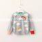 Warm Girls Rainbow and Cloud Pattern Patchwork Sweater Pullover With Cheap Price