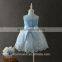princess clothing pink sequines flowers kids party dresses blue mesh dress for kids girl