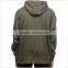 Wholesale Olive Green Hoodie Custom Design Washed Hoodie