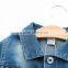 Solid color high quality boys kids denim jacket