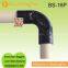 Black Powder Coated Metal Joint For Lean Pipe System
