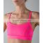 Women's Medium Support Strappy Back Energy Nylon Yoga Tops Workout Sports Bra Dry Fit