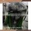 2016 winter elegant thick fox fur coat , fashion hood colored sexy fox fur jacket