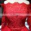 high quality wedding dress new unique real sample fashion red ball gown 2017