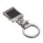 High end metal pearl nickel plate square shape keychain