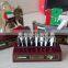 UAE seven sheikhs and flag metal trophy with bracket