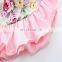 Baby Girl pink outfits Girls lace tops + floral short pants 2pcs Set Summer suit for 0-2years