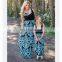 2019 mommy and me dresses summer sleeveless casual vintage prints pink blue long maxi dress (this link for WOMAN)