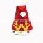 New design red christmas decoration plush santa christmas ornament hat for adults and kids