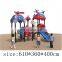 small outdoor plastic kids sliding toys playground kids plastic slide combination