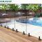 New Design Ss Glass Fencing Railing Exterior Tempered Swimming Pool Black Glass Spigot Railing