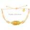 2015 simple magnetic copper bracelet wax cotton cord bracelet