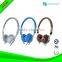 china wholesale candy color stereo wired headphone price