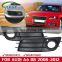 Pair Front Bumper Fog Light Grill Grille Fog Light Cover For Audi A4 B8  2008 2009 2010 2011 2012 8K0807681C 8K0807682C