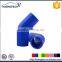 All Sizes High Temperature Automobile 45 Degree Silicone Elbow
