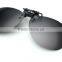 high qulality yellow night vision mirrored women men clip on driver PC sunglasses
