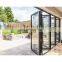 Aluminium thermal break bi folding accordion glass doors