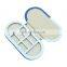 Round glitter circle empty nake eyeshadow packaging build your own shiny cardboard palette without logo