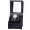 High-end motor box single slot MDF black carbon fiber PU mechanical watch automatic shaker box