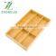 Hot Sale Bamboo Utensil Drawer Organizer with 6 Compartments