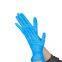 black vinyl/nitrile blend gloves/textured nitrile glove black