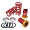 1''-4'' Adjustable Coilover Sleeves Lower Springs Kit Red Fit for Civic 1988-2000