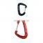 6PCS/Set Climbing Carabiner Outdoor Activity Hooks Hammock Carabiner Clip 22KN Aviation Aluminum Wire Gate Snap Hook