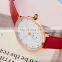 SHENGKE SK Elegant Ladies Watch Simple Dial With Sub-dial Soft Leather Band Japan Quartz Movement Watches Custom Logo OEM K8004L