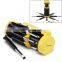 outdoor useful multifunctional 8-in-1 screwdriver with strong flashlight tool