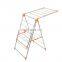 Stainless steel clothes rack floor folding household clothes rack in bedroom simple baby clothes rack