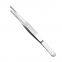 Tweezer Handle Non Slip Pointed/curved Stainless Steel Precision Stiffening Forceps 430 Material Quality