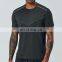 In Stock Plus Size Mens Gym Short Sleeve Breathable Shirts New Arrival Print Sports Tops