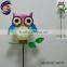 metal glow in dark owl stakes for garden decor