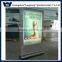 Outdoor advertising free standing stainless steel light box