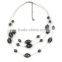 Handmade Fine Jewelry Wholesale Grey-Black Beads Statement Necklace Woman