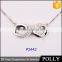 Elegant 925 silver 8 shape pendant chain 2016 factory wholesale