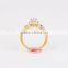 Thailand jewelry manufacturer ring made of big stone 18k gold plating ring designs
